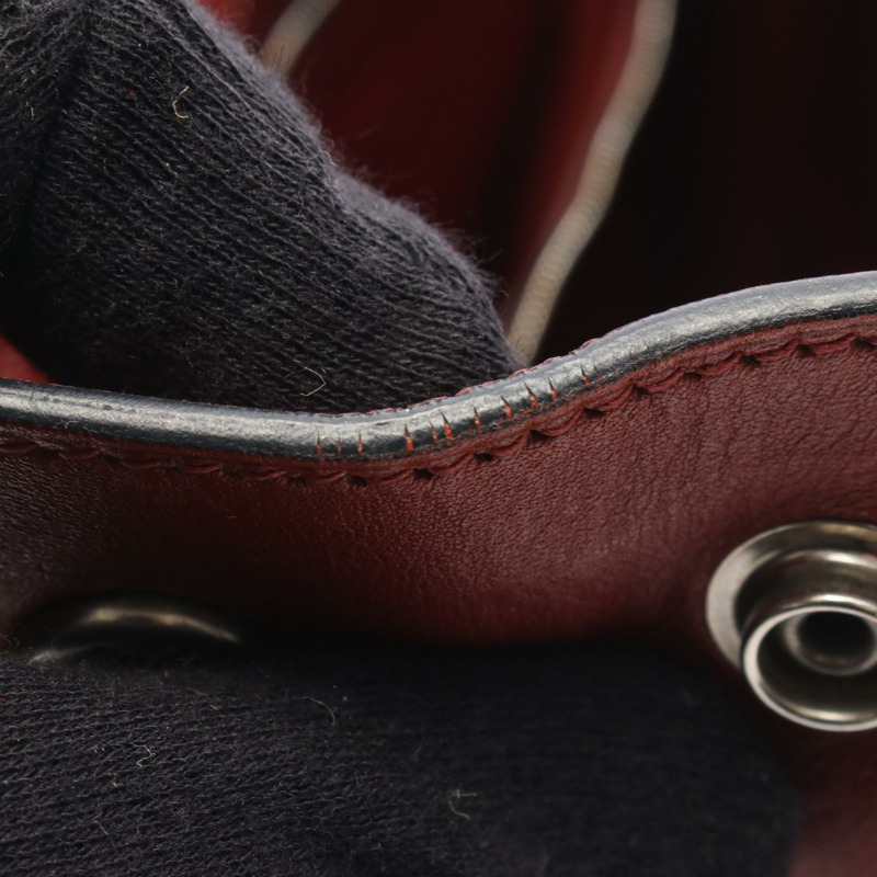 愛馬仕 Fourre-tout PM 手提包 F Toile H 皮革天然胭脂紅 SHW 二手-5