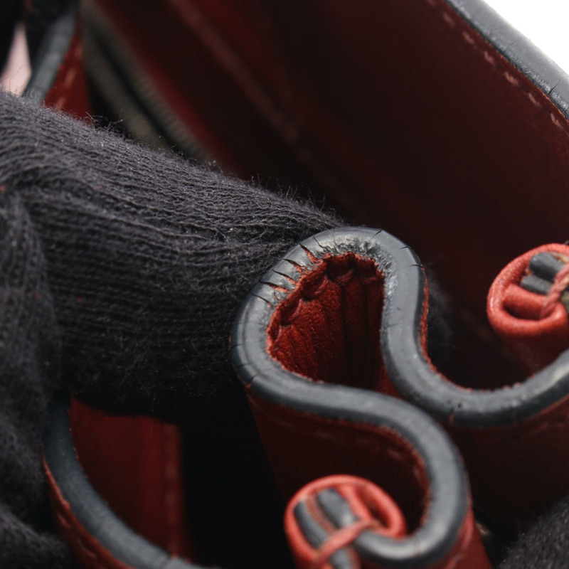 愛馬仕 Fourre-tout PM 手提包 F Toile H 皮革天然胭脂紅 SHW 二手-11