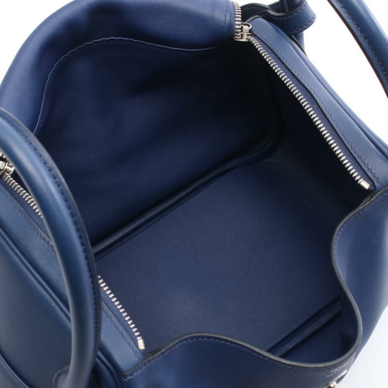 愛馬仕 Lindy 30 肩背包 T Swift 皮革 藍色藍寶石色 SHW 二手女士-2