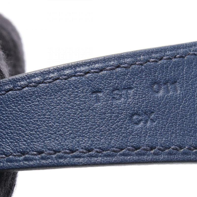 愛馬仕 Lindy 30 肩背包 T Swift 皮革 藍色藍寶石色 SHW 二手女士-4