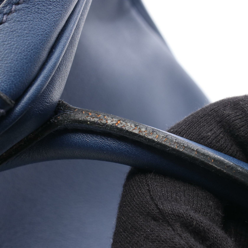 愛馬仕 Lindy 30 肩背包 T Swift 皮革 藍色藍寶石色 SHW 二手女士-8