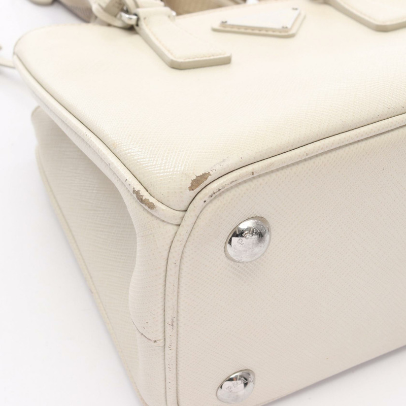 PRADA SAFFIANO LUX 迷你 Galleria 單肩斜背包 BN2842 皮革 二手-13