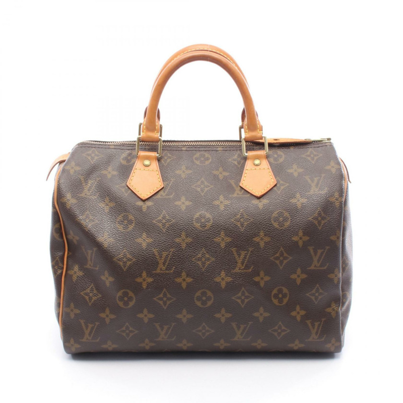 路易威登 Speedy 30 手提包 M41526 Monogram PVC 帆布皮革棕色二手 LV-0