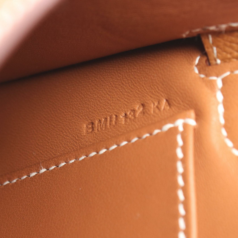 愛馬仕迷你凱莉2號單肩手提包 B Epsom皮革 棕色 金色五金 二手 女士-4