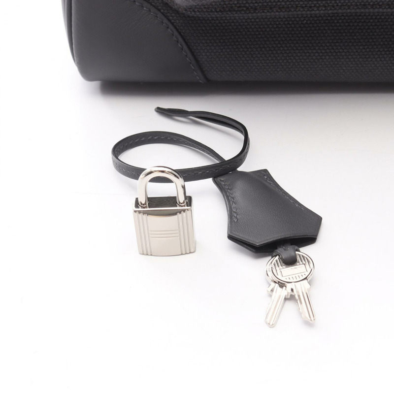 愛馬仕 Birkin Cargo 35 手提包 K Toile H Swift 皮革 灰色 霧色 SHW 二手-5