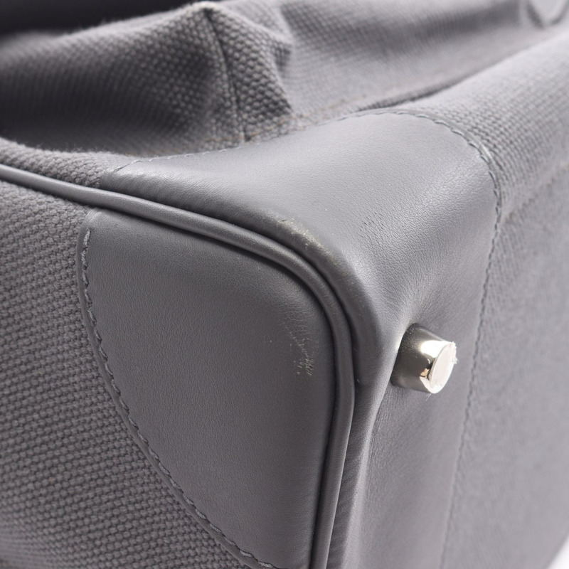 愛馬仕 Birkin Cargo 35 手提包 K Toile H Swift 皮革 灰色 霧色 SHW 二手-8