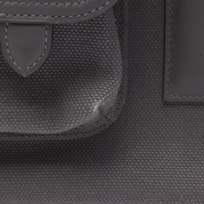 愛馬仕 Birkin Cargo 35 手提包 K Toile H Swift 皮革 灰色 霧色 SHW 二手-10