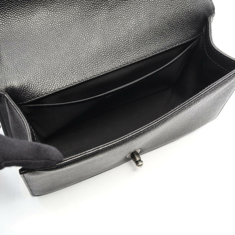 香奈兒 Boy Chanel 單肩包 A67086 黑色粒面小牛皮 二手 女士 CC-2