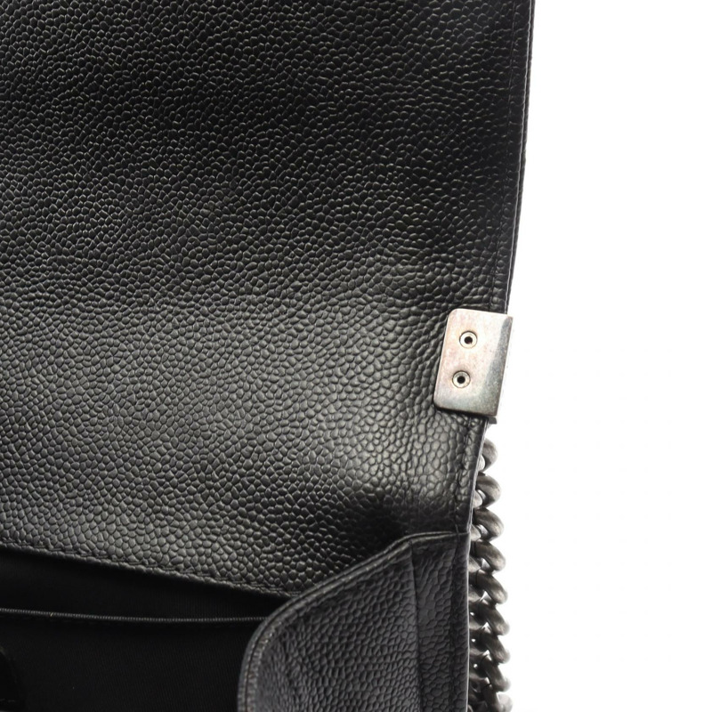 香奈兒 Boy Chanel 單肩包 A67086 黑色粒面小牛皮 二手 女士 CC-5