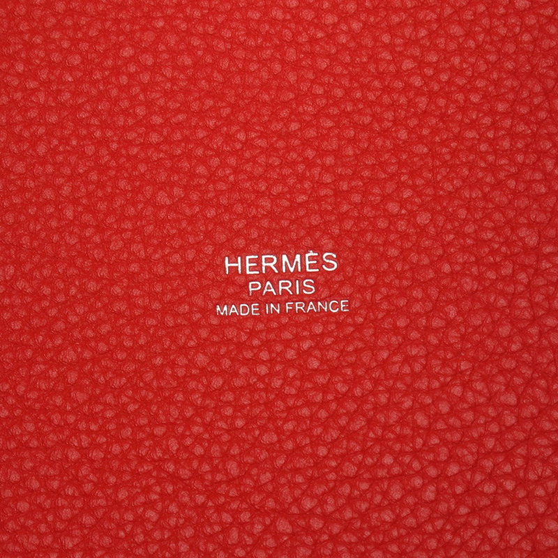 愛馬仕 Picotin Lock PM 托特包，Clemence 皮革，紅色，Rouge coeur SHW，二手-3