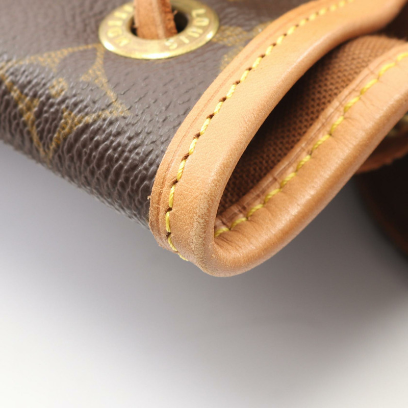 路易威登 Montsouris MM 雙肩包 M51136 Monogram 帆布 棕色 二手-5