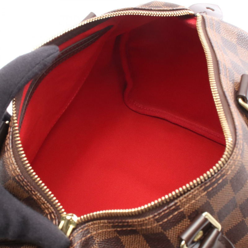 路易威登 Speedy 30 手提包 N41531 Damier Ebene 帆布皮革棕色二手 LV-2