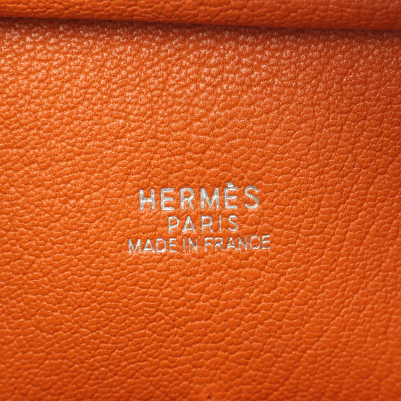 愛馬仕 Plume 28 手提包，H Epsom 皮革，橙色 SHW，二手女士-3