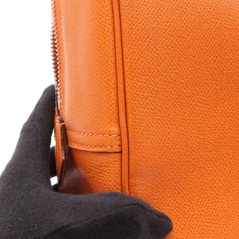 愛馬仕 Plume 28 手提包，H Epsom 皮革，橙色 SHW，二手女士-11