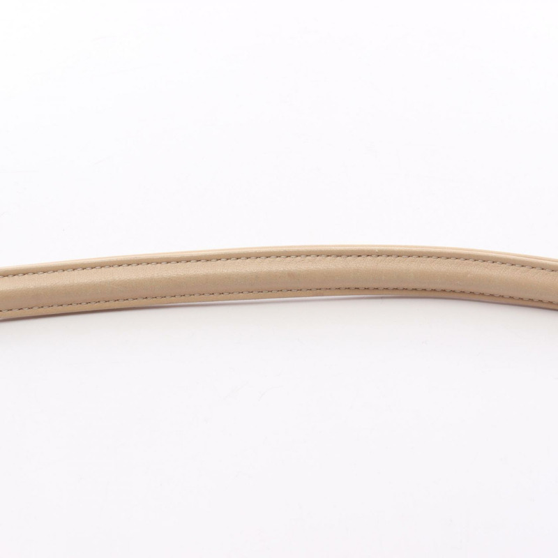 香奈兒 (CHANEL) Matelasse 羊皮單肩包，黑色/米色，二手，女士，金色五金-11