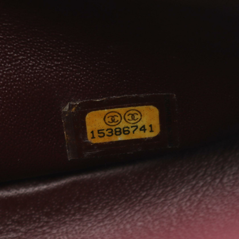 香奈兒 Jumbo Matelasse 34 單翻蓋鏈條肩背包，黑色皮革，二手 CC-4