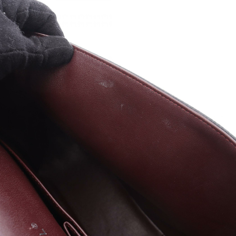 香奈兒 Jumbo Matelasse 34 單翻蓋鏈條肩背包，黑色皮革，二手 CC-11