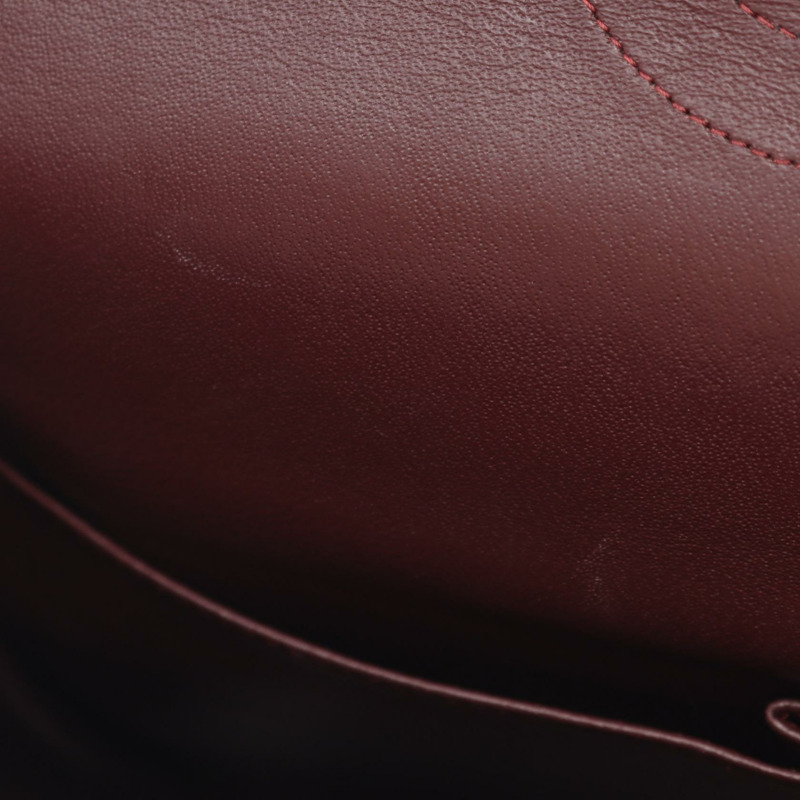 香奈兒 Jumbo Matelasse 34 單翻蓋鏈條肩背包，黑色皮革，二手 CC-12