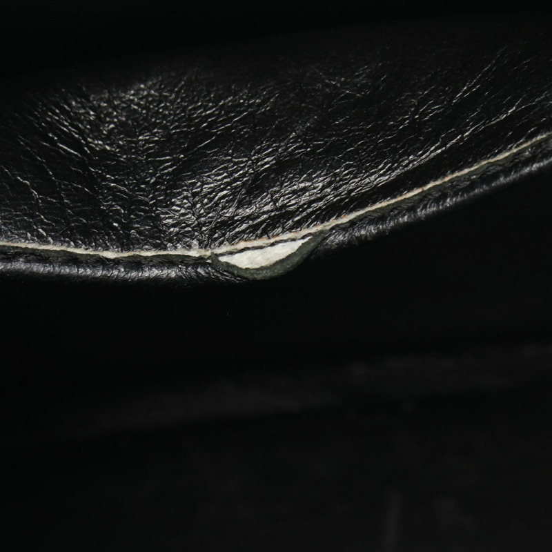 香奈兒 (CHANEL) Medallion 手提包 A01804 黑色粒面小牛皮 二手 女士 金色五金 CC-5