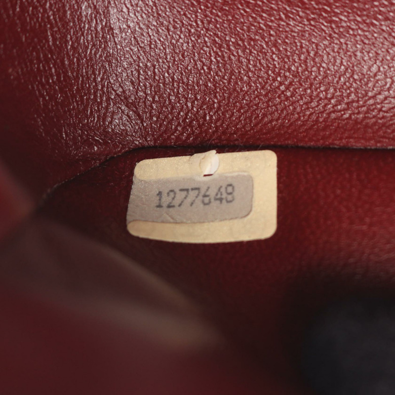 香奈兒 (CHANEL) 迷你絎縫 20 鏈條肩背包 A01163 羊皮 黑色 二手 金色五金-4