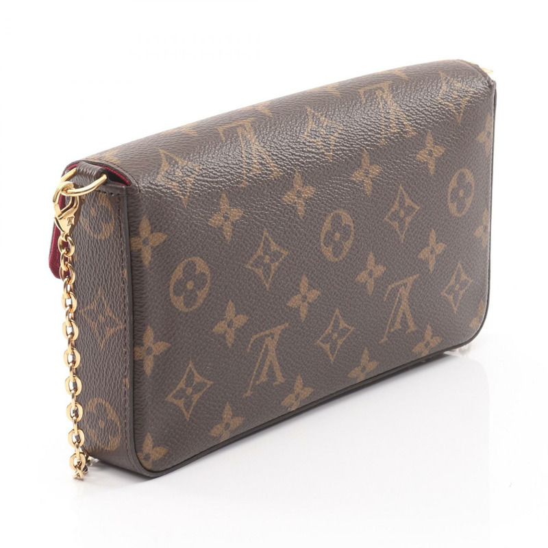 路易威登 Pochette Felicie 鏈條肩背斜背包 M61276 Monogram 二手-1