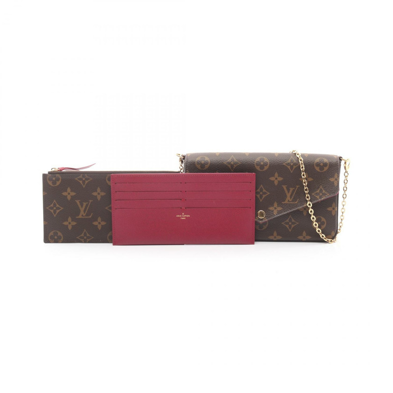 路易威登 Pochette Felicie 鏈條肩背斜背包 M61276 Monogram 二手-4