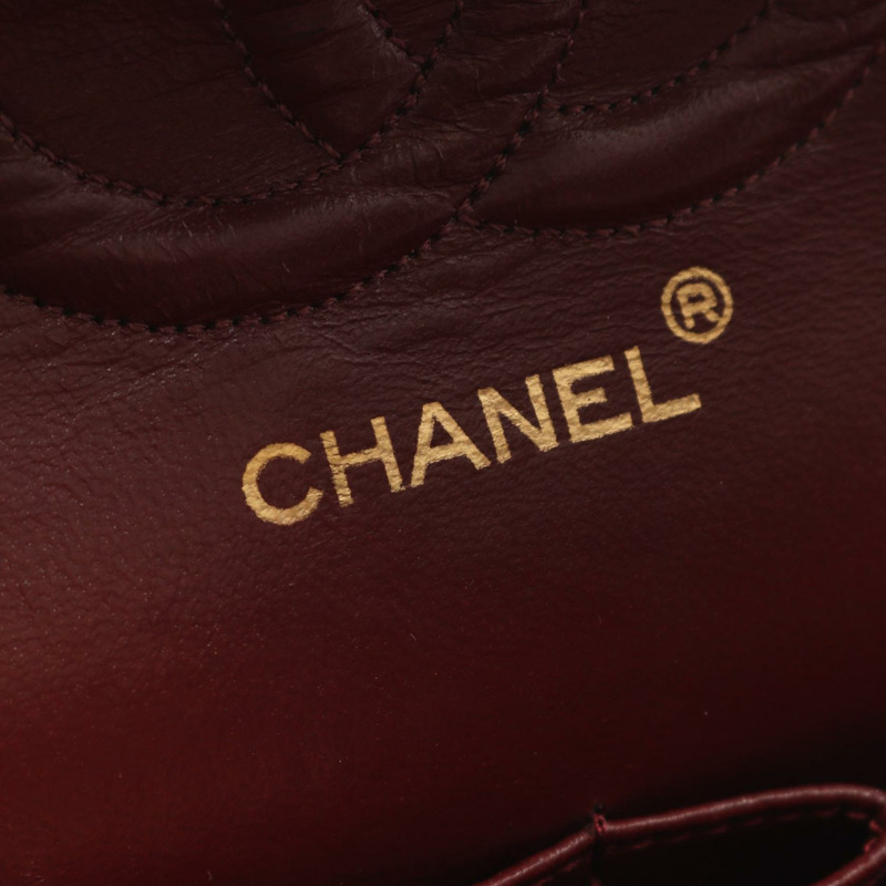 香奈兒 (CHANEL) Matelasse W 翻蓋鏈條單肩包，羊皮材質，黑色，二手，女士款，金色五金-3