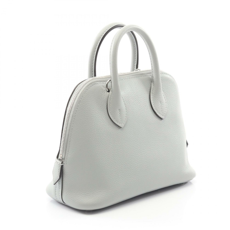 愛馬仕 Bolide 1923 迷你斜背包 W 075180CK Evercolor 藍色冰川色 SHW-1