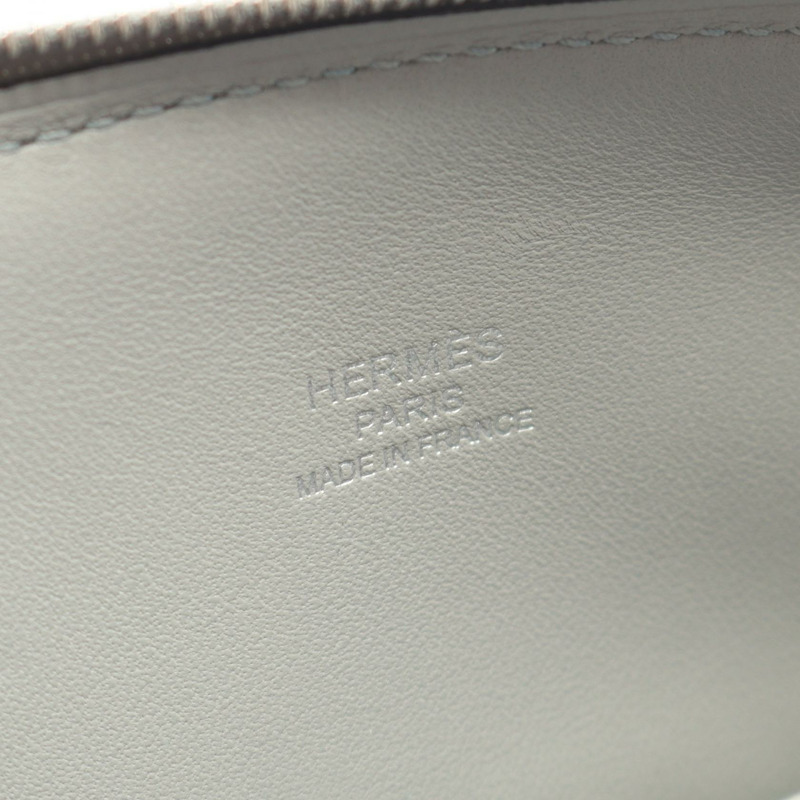 愛馬仕 Bolide 1923 迷你斜背包 W 075180CK Evercolor 藍色冰川色 SHW-3