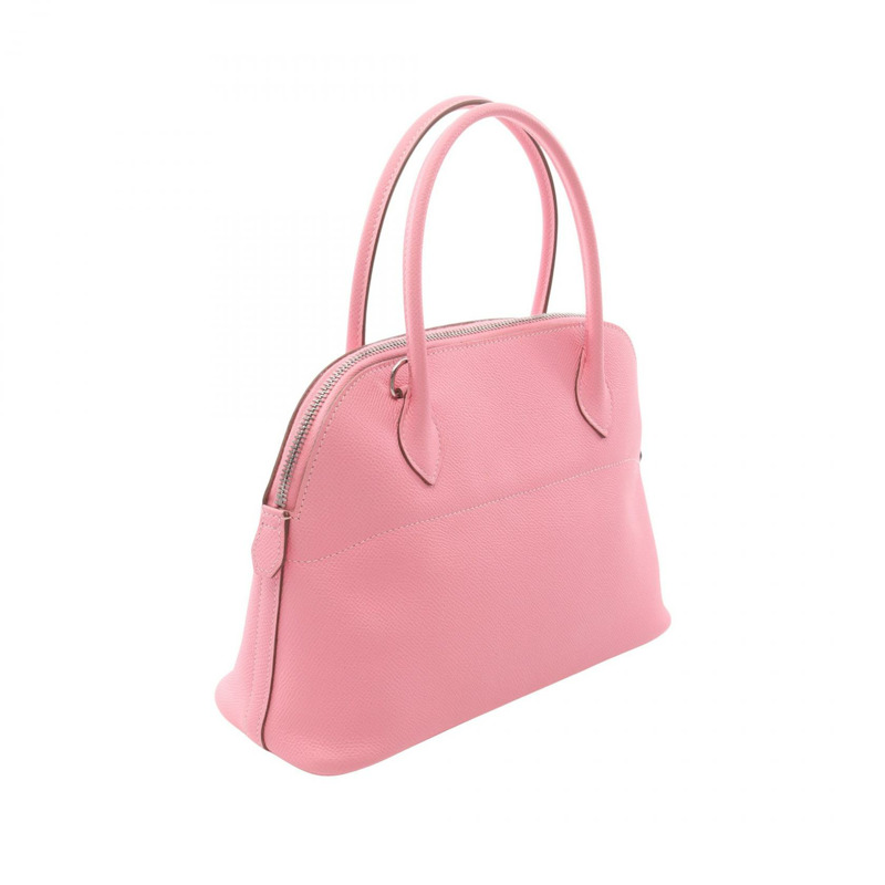 愛馬仕 Bolide 27 單肩手提包 Y 041693CK 愛普生玫瑰色碎屑圖案 二手 SHW-1