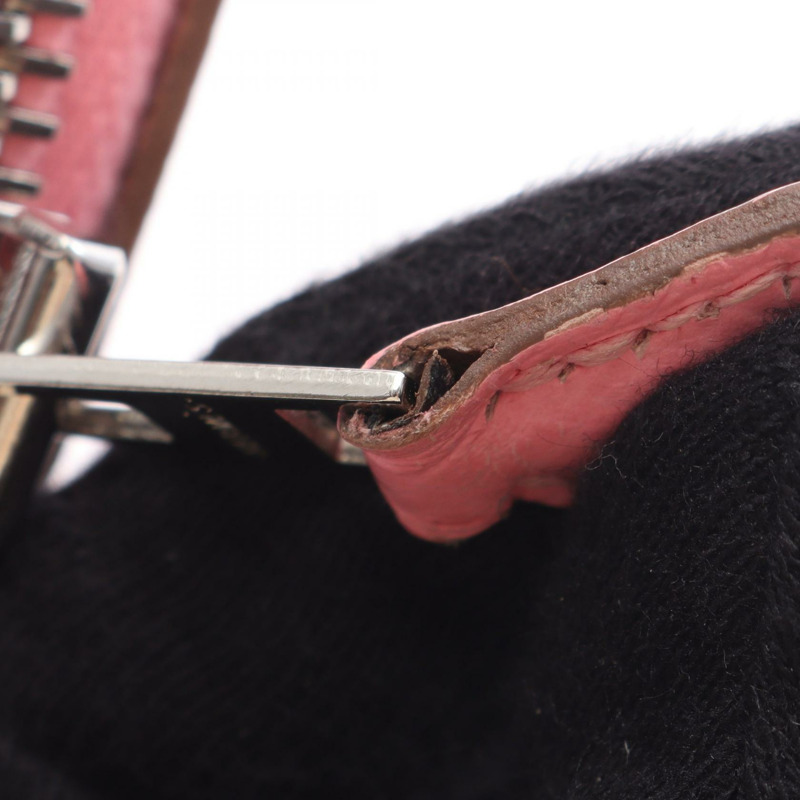 愛馬仕 Bolide 27 單肩手提包 Y 041693CK 愛普生玫瑰色碎屑圖案 二手 SHW-9