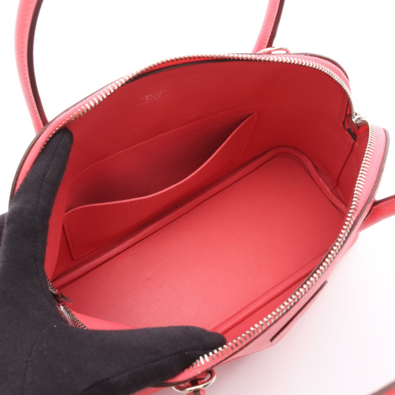 愛馬仕 Bolide 27 單肩手提包 Y 041693CK 愛普生玫瑰杜鵑花色 二手 女士 SHW-2