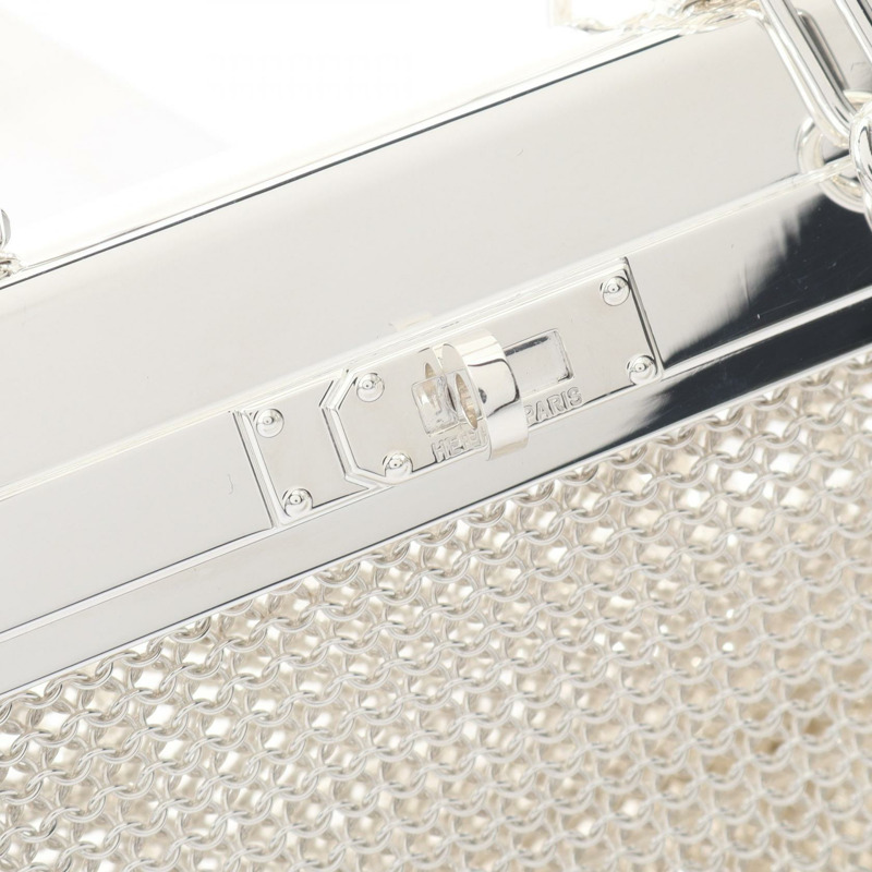 愛馬仕 Kelly 珠寶鏈肩包 銀色925 二手 SHW 女士-13