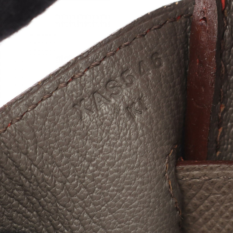 愛馬仕 Birkin 30 手提包，X Epsom 皮革，玫瑰金 Jaipur Etain 色，二手，女士，金色五金-4