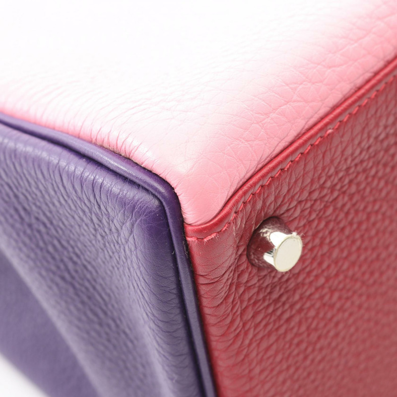 愛馬仕 Kelly 35 單肩手提包，內襯縫線 Togo 皮革，寶石紅/黑醋栗色，配銀色五金配件。-7