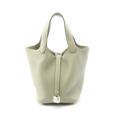 愛馬仕 Picotin Lock PM 手提水桶包 B Taurillon Clemence Sauge 二手 SHW