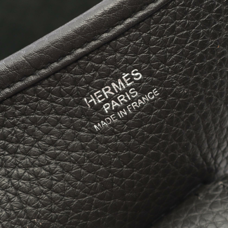 愛馬仕 Evelyne 3 GM 單肩斜背包 X Taurillon Clemence 黑色 二手 SHW-3