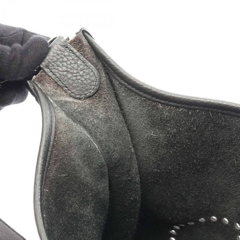 愛馬仕 Evelyne 3 GM 單肩斜背包 X Taurillon Clemence 黑色 二手 SHW-6