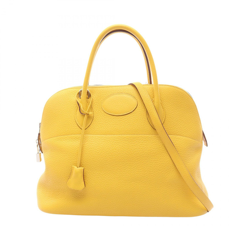 愛馬仕 Bolide 35 肩背包 M 073420CK Taurillon Clemence Soleil 二手 SHW-0