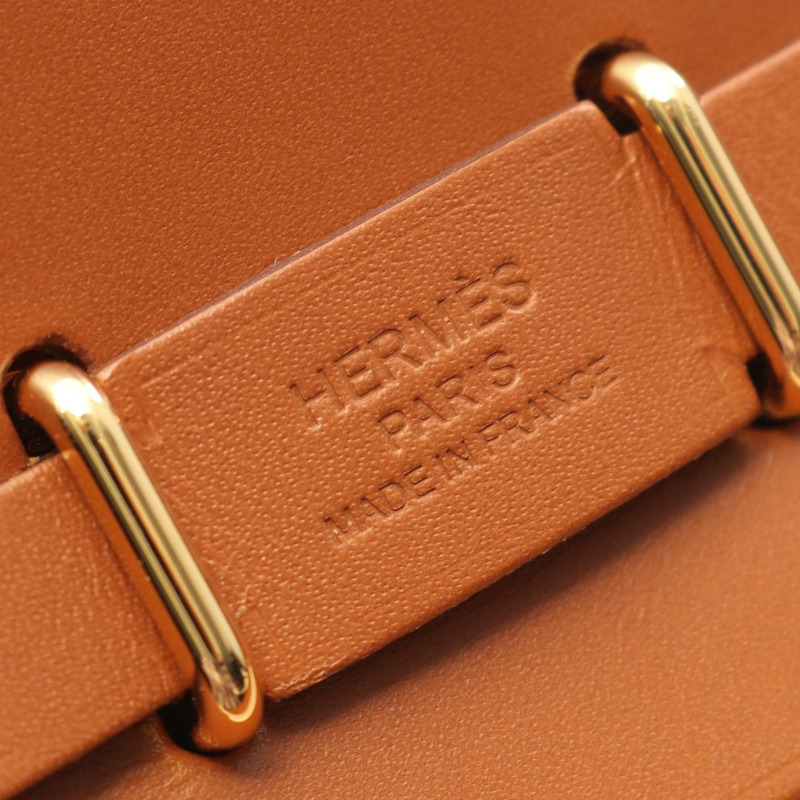 愛馬仕 Herbag Zip Mini 單肩斜背包 K Toile H 帆布 Hunter 米白色 GHW-3