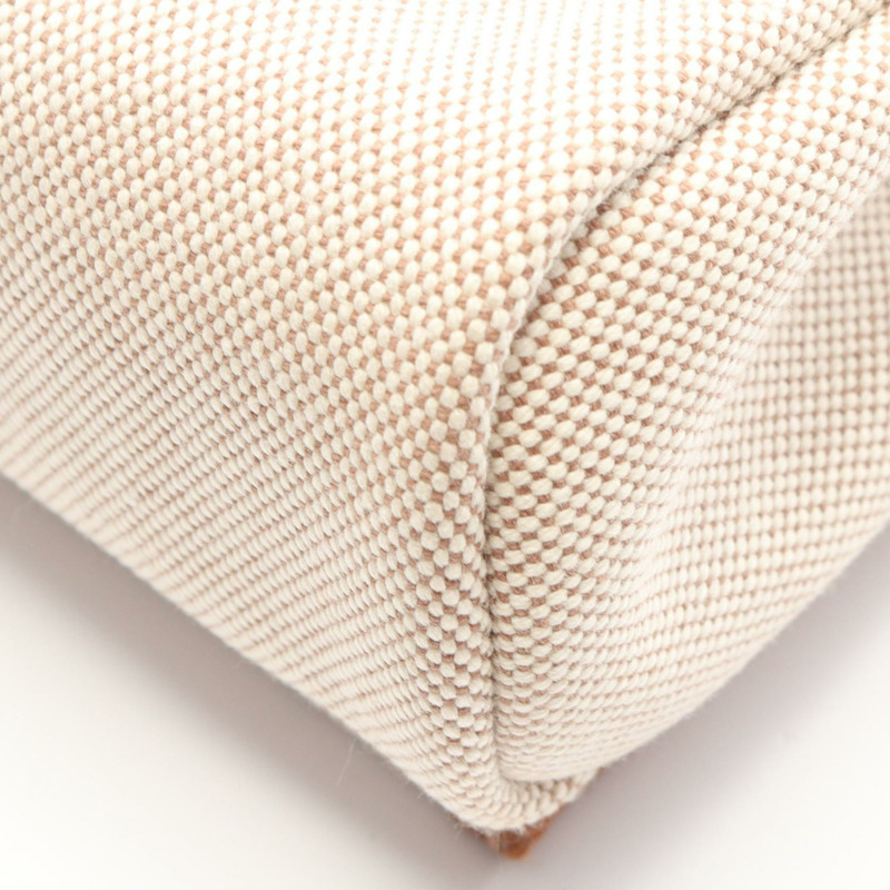 愛馬仕 Herbag Zip Mini 單肩斜背包 K Toile H 帆布 Hunter 米白色 GHW-5