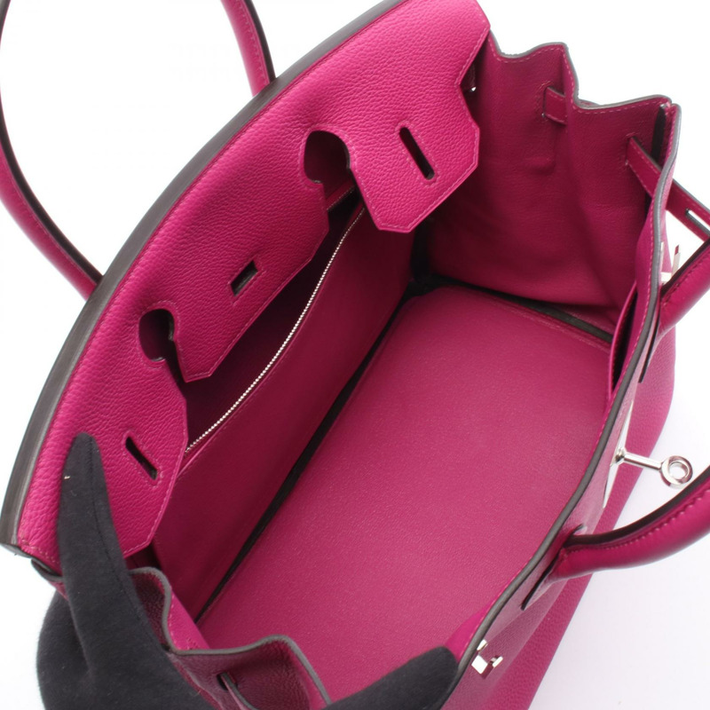 愛馬仕 Birkin 30 手提包,玫瑰紫色 Togo 皮革,二手,女士,帶五金配件-2