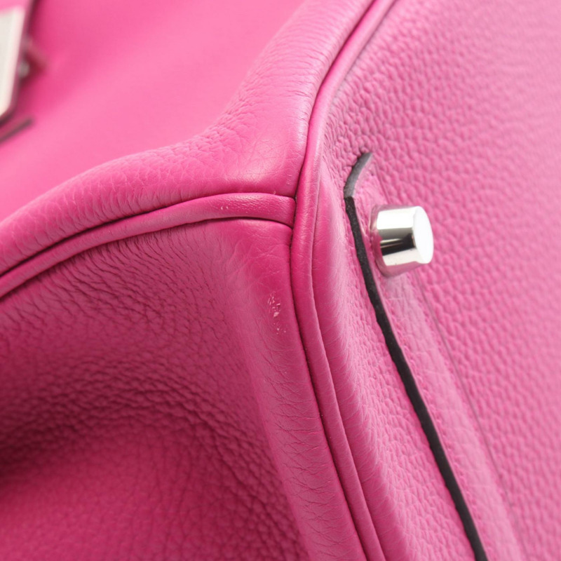 愛馬仕 Birkin 30 手提包,玫瑰紫色 Togo 皮革,二手,女士,帶五金配件-6