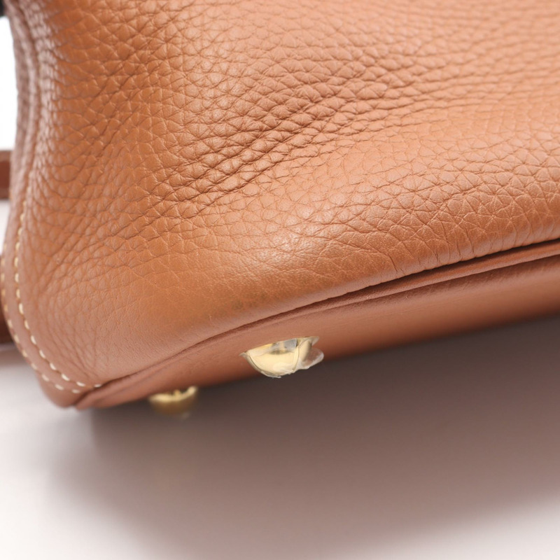 愛馬仕 Bolide 31 單肩手提包 Y Taurillon Clemence 金色二手 GHW-6