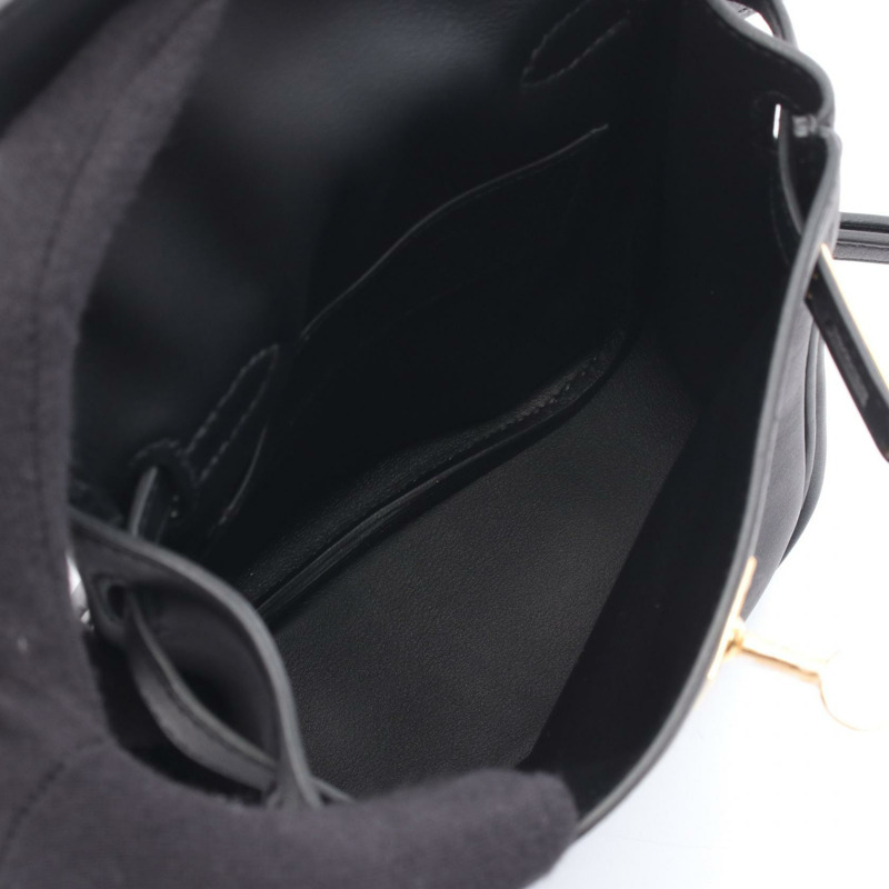 愛馬仕 Kelly Jump 雙肩包,Swift 皮革,黑色,二手,金色五金-2