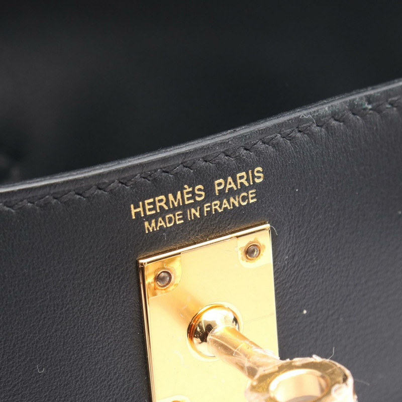 愛馬仕 Kelly Jump 雙肩包,Swift 皮革,黑色,二手,金色五金-3