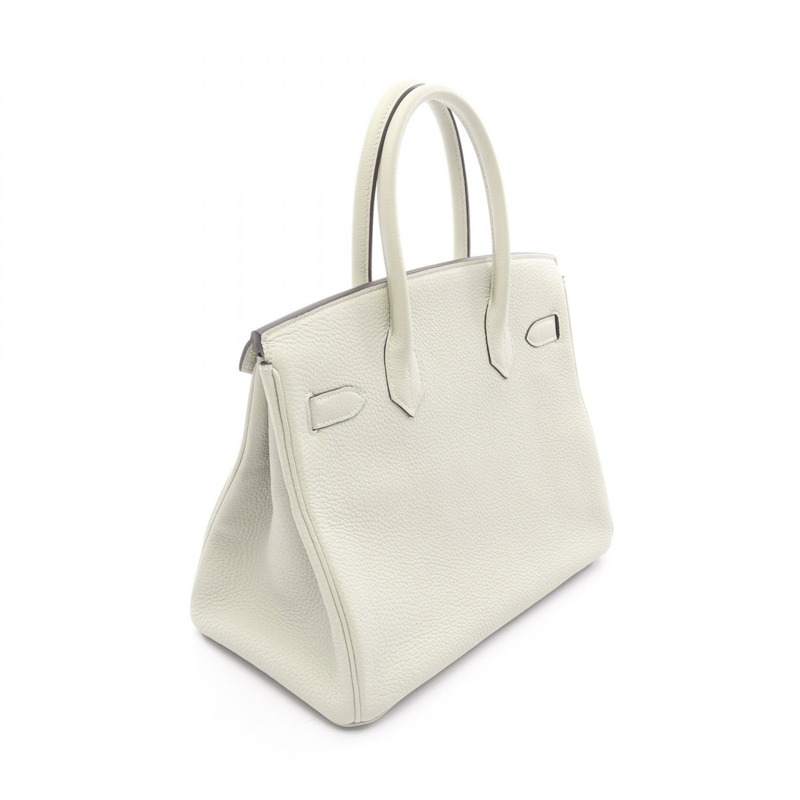 愛馬仕 Birkin 30 手袋 B Togo 皮革 Gris neve 二手 SHW 女士-1