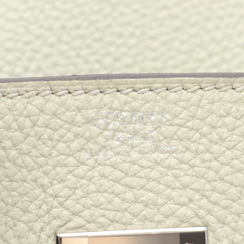 愛馬仕 Birkin 30 手袋 B Togo 皮革 Gris neve 二手 SHW 女士-3