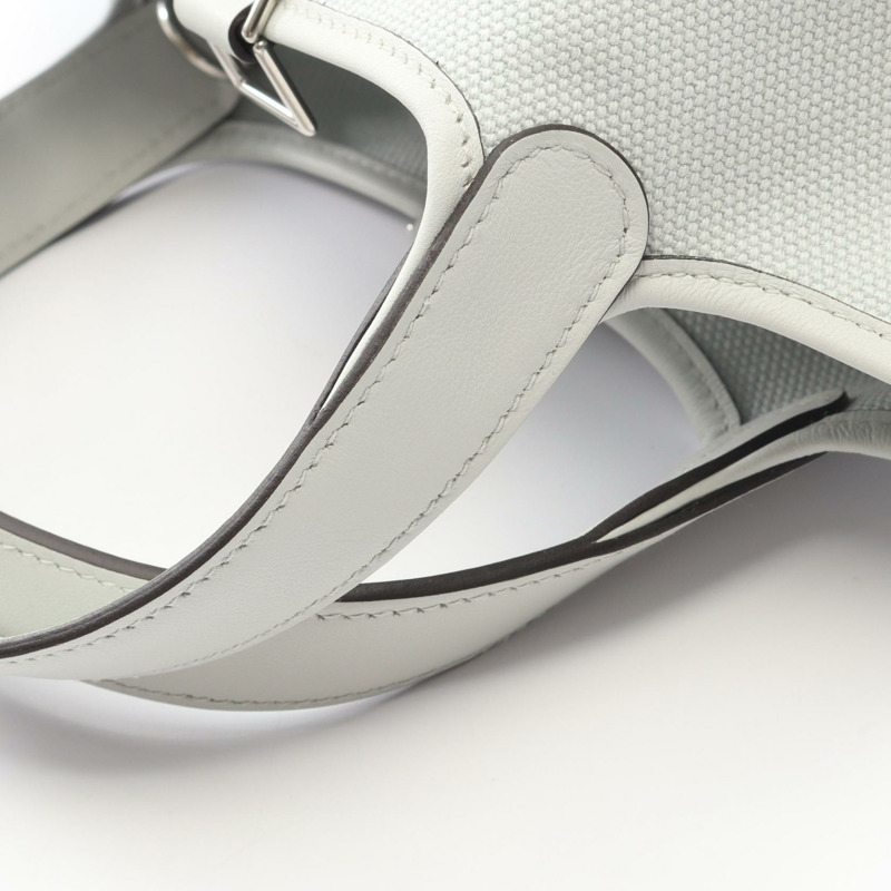 愛馬仕 Picotin Lock PM Cargo 手提包 K Toile Goeland Swift 灰色鉑金 SHW-8