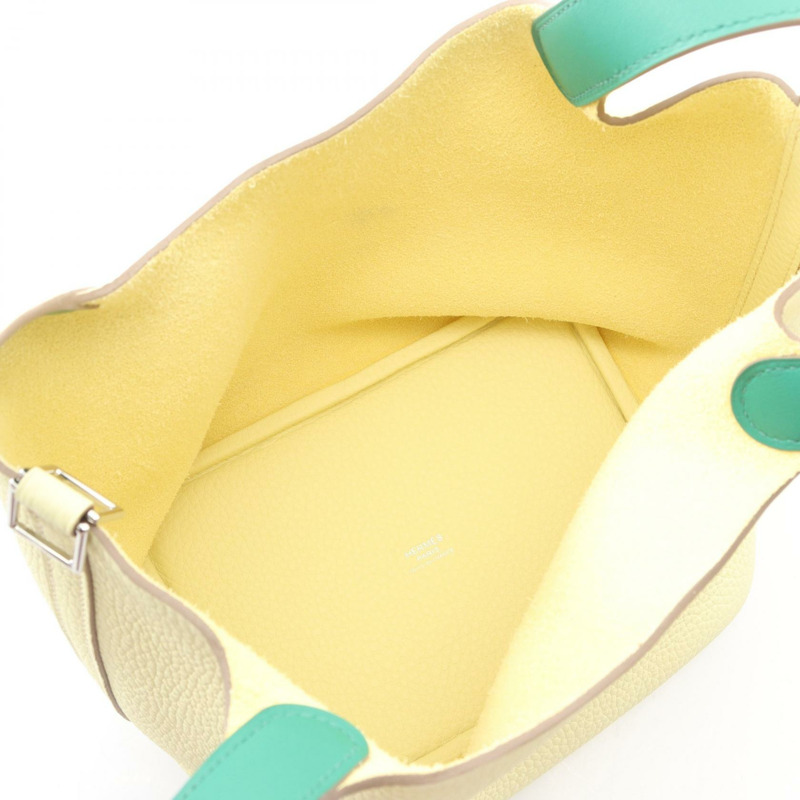 愛馬仕 Picotin Lock PM 托特水桶包，配 Taurillon Clemence eclat SHW 五金件，二手-2